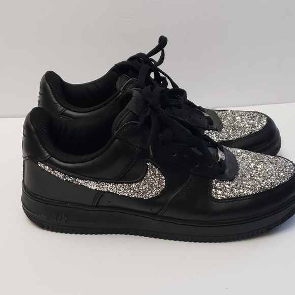 Nike Other - NIKE Air Force One Black Bling Sneaker